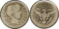 USA Quarter 1914-S Barber Silver - San Francisco Mint - BR901 -