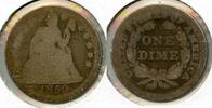 USA Dime Seated Liberty Silver - Philadelphia Mint - BT336 -