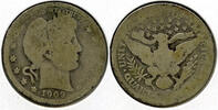 USA Quarter 1909-O Barber Silver - New Orleans Mint - H679 -