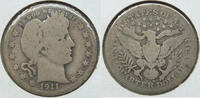 USA Barber Quarter 1911-D  Silver - Denver Mint - BD288  25,59 EUR  plus 19,58 EUR verzending