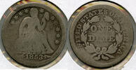 USA Dime Seated Liberty - Arrows - Philadelphia Mint - A586 -