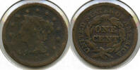 USA Large Cent Braided Hair Penny - C956 -
