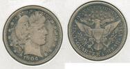 USA Barber Quarter 1904-O Silver 25c New Orleans Mint - SR660 -