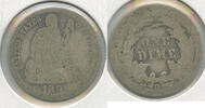 USA Dime 1891-O Seated Liberty Silver - New Orleans Mint - DN726 -