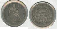USA Dime 1886-P Silver Seated 10C Philadelphia mint - SS86 -