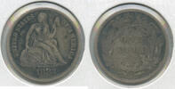 USA Dime Seated Liberty Silver - Philadelphia Mint - DN746 -