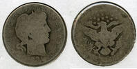 USA Quarter 1901-O Barber Silver - New Orleans Mint - DM703 -