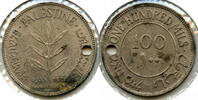 Weltmünzen 100 Mils Palestine Coin - One Hundred - Hole - CA914 -