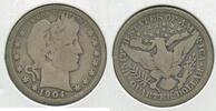 USA Barber Quarter 1904-O Silver 25C New Orleans Mint - SS686 -