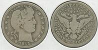 USA Barber Quarter 1915-S Silver 25C San Francisco Mint - SS689 -