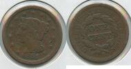 USA Large Cent Braided Hair 1c Philadelphia Mint - SS783 -