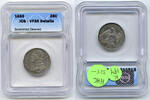 USA Capped Bust Quarter ICG VF 35 Details Scratched Cleaned - K194 -