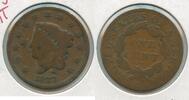 USA Large Cent 1827-P Coronet Head 1c Philadelphia Mint - ST306 -