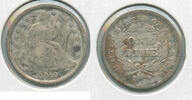 USA Dime 1840-O No Drapery Silver Seated Liberty - New Orleans Mint - ST218 -