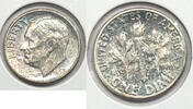 USA Dime Roosevelt Silver - Toning Toned - L116 -