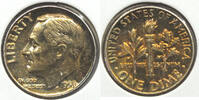 USA Dime Roosevelt Silver - Toning Toned - Philadelphia Mint - L118 -