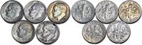 USA Roosevelt Dime Lot of (5) 90% Silver 1946 -1964 Average Circulated Coins SL01 -