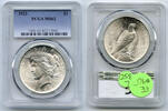 USA Dollar Peace Silver PCGS MS63 Certified - Philadelphia Mint - L350 -