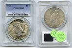 USA Dollar Peace Silver PCGS MS63 Certified - Toning - Philadelphia Mint - L357 -