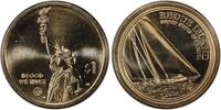 USA Dollar 2022-D $1 Reliance Yacht RI Innovation Golden Coin Denver Mint AID14 -