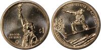 USA Dollar 2022-D $1 Snowboarding VT Vermont Innovation Golden Denver Mint AID17 -