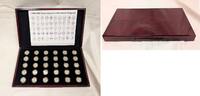 USA & Territories State Quarters 30 Coins P D Proof Wood Display Box - RK004 -