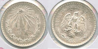 Weltmünzen Peso Mexico 1 Un Silver Coin 720 BU Uncirculated Moneda - RK166 -
