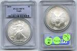 Anlagemünzen Dollar American Eagle 1 oz Silver PCGS MS70 Certified Bullion - P170 -