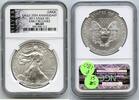 Anlagemünzen Dollar American Eagle Silver NGC MS69 Early Releases 25th Anniversary P180 -