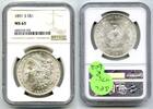 US Coins Dollar 1891-S Morgan Silver  NGC MS 63 Certified - San Francisc... 408,54 EUR  Excl. Verzending