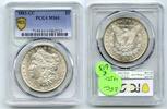 US Coins Dollar 1883-CC Morgan Silver  PCGS MS61 Certified - Carson City... 387,04 EUR  Excl. Verzending