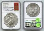 Bullion  2018 Silver Eagle NGC MS70 First Day Issue Kenneth Bressett Sig... 85,15 EUR  Excl. 23,18 EUR Verzending