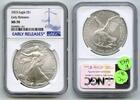 Bullion Dollar 2025 American Eagle 1 oz Silver  NGC MS70 Early Releases ... 85,15 EUR  Excl. 23,18 EUR Verzending