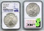 Bullion Dollar 2025 American Eagle 1 oz Silver  NGC MS70 Early Releases ... 85,15 EUR  Excl. 23,18 EUR Verzending