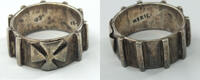 Other Sterling Iron Cross Knights Templar 925  Silver Ring Mexico Jewelr... 64,51 EUR  Excl. 23,18 EUR Verzending