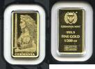 Bullion Medal Germania Mint 9999 Fine Gold 1/200 oz Mini Ingot Bar Proof... 38,70 EUR  Excl. 23,18 EUR Verzending