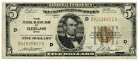 US Paper Money 1929 $ 5 National Currency Note Cleveland Ohio Federal Re... 103,21 EUR  Excl. 23,18 EUR Verzending