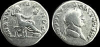 Italy Roman Empire, Vespasian Silver Denarius AR – Rome Mint AD 73 | Pontifex Maximus -