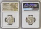 ATTICA, ATHENS AR Tetradrachm ATTICA. Athens. Ca. 440-404 BC. AR tetradrachm (25mm, 17.17 gm, 9h). NGC AU 4/5 -
