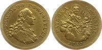 Bayern, Königreich, Stadt Nürnberg Vergoldeter Bronzejeton Maximilian III. Joseph, 1745 - 1777, von Lauer, Nürnberg, Prägung im 19. Jh. -