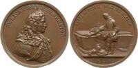 Schweden, Königreich Bronzemedaille v. Lea Ahlborn, a. d. Tod des Generalmajors Sven Lagerberg, 1672 - 1746 -