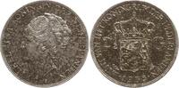 Niederlande, Königreich 2 1/2 Gulden Wilhelmina, 1890 - 1948, with deep hairlines , met grof haar -