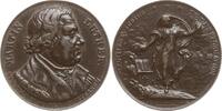 Frankreich, Königreich Eisengussmedaille Louis XVIII., 1814-1824, v. Depaulis, 300-Jahrfeier der Reformation in Paris -