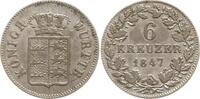 Württemberg, Königreich 6 Kreuzer Wilhelm I., 1816 - 1864 -