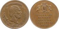 Niederlande, Königreich Bronzemedaille Wilhelm III., 1849 - 1890, auf seinen Besuch in Utrecht -
