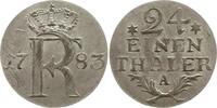 Brandenburg-Preußen 1/24 Taler Friedrich II., 1740 - 1786, Berlin, Sterne neben der Wertzahl -