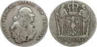 Brandenburg-Preußen Taler Friedrich Wilhelm II., 1786 - 1797, Berlin, Variante offene 4 -