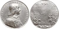 Italien, Mantua, Casale - Montferrat Zinn-/Bleigussmedaille Carlo I. Gonzaga, 1627 - 1637, von Jean Warin, auf Jules Mazarin, 1602 - 1661 -