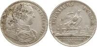 Frankreich, Königreich Silber - Jeton Ludwig XV., Extraordinaire des Guerres, IMPATIENS PUGNE, Adler sitzt auf Stange -