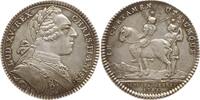 Frankreich, Königreich Silber - Jeton Ludwig XV., Ordinaire des Guerres, IN CERTAMEN UTRUMQUE, Castor zu Pferde -